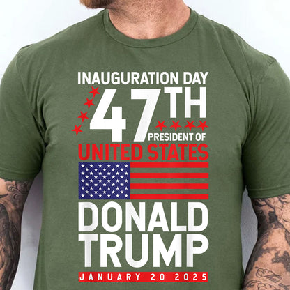 Trump 47th President Of United State, Trump Won Shirt Dark M1717 - GOP