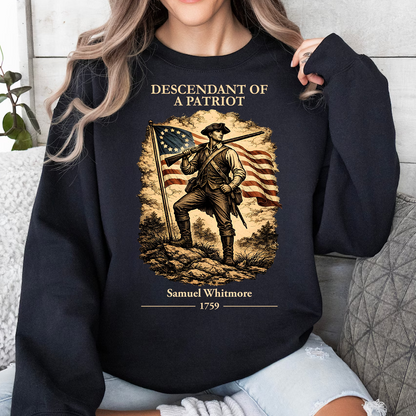 Personalized Descendant Of A Patriot Dark Shirt | 250 Years Revolutionary War Ancestor Tee, Patriotic Tee 684476