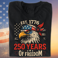 250 Years Of Freedom Shirt | Happy 250th Birthday USA Shirt | America 250th Anniversary Tee | US Flag Vintage Style T-Shirt 682533