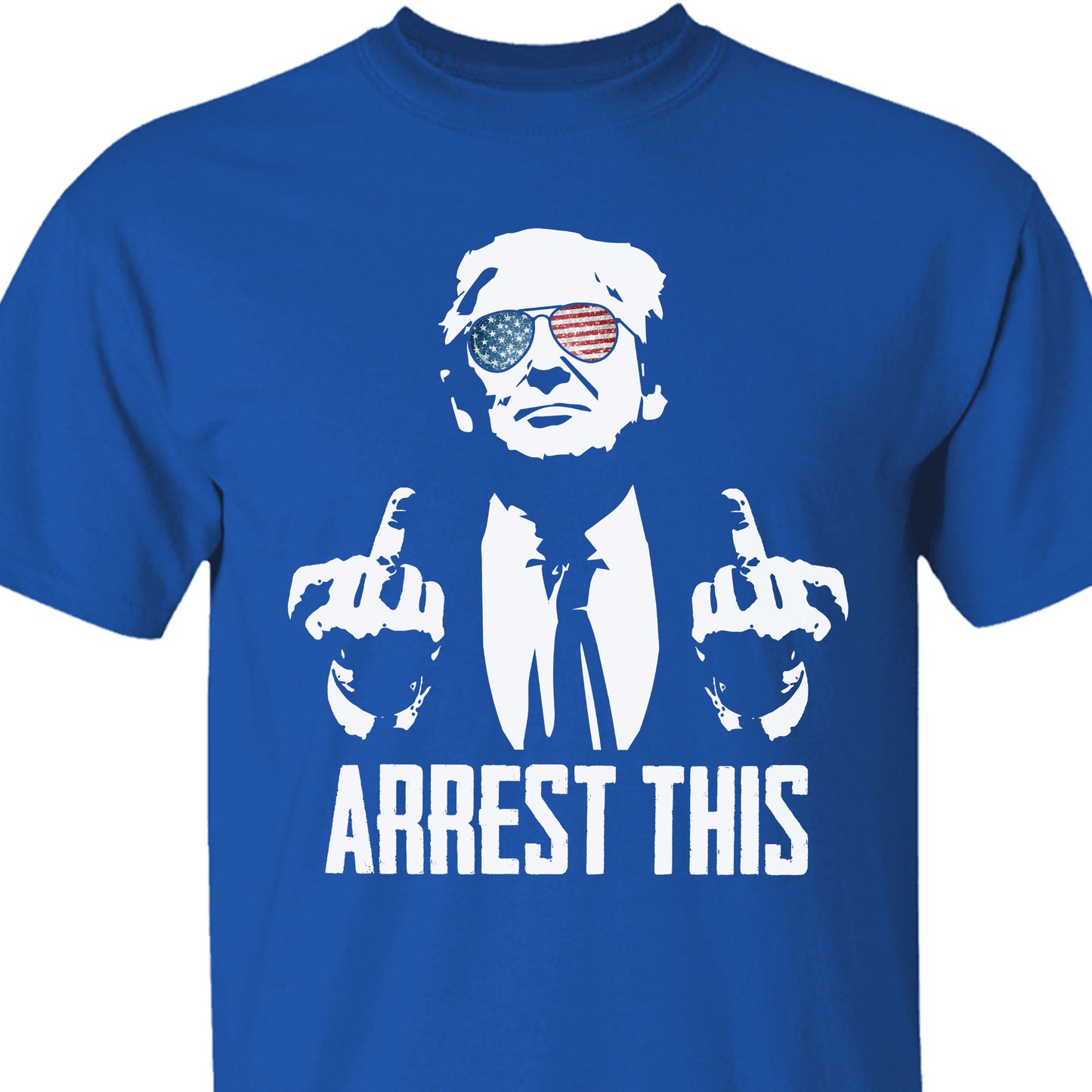 Arrest This Trump 2024 Middle Fingers Unisex Shirt | Trump 2024 Shirt | Republican Shirt | Trump Supporters Shirt Dark C1074 - GOP