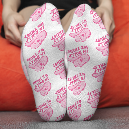 In Dolly We Trust Socks, Country Music Tribute Apparel, Dolly Fan Gift 686285