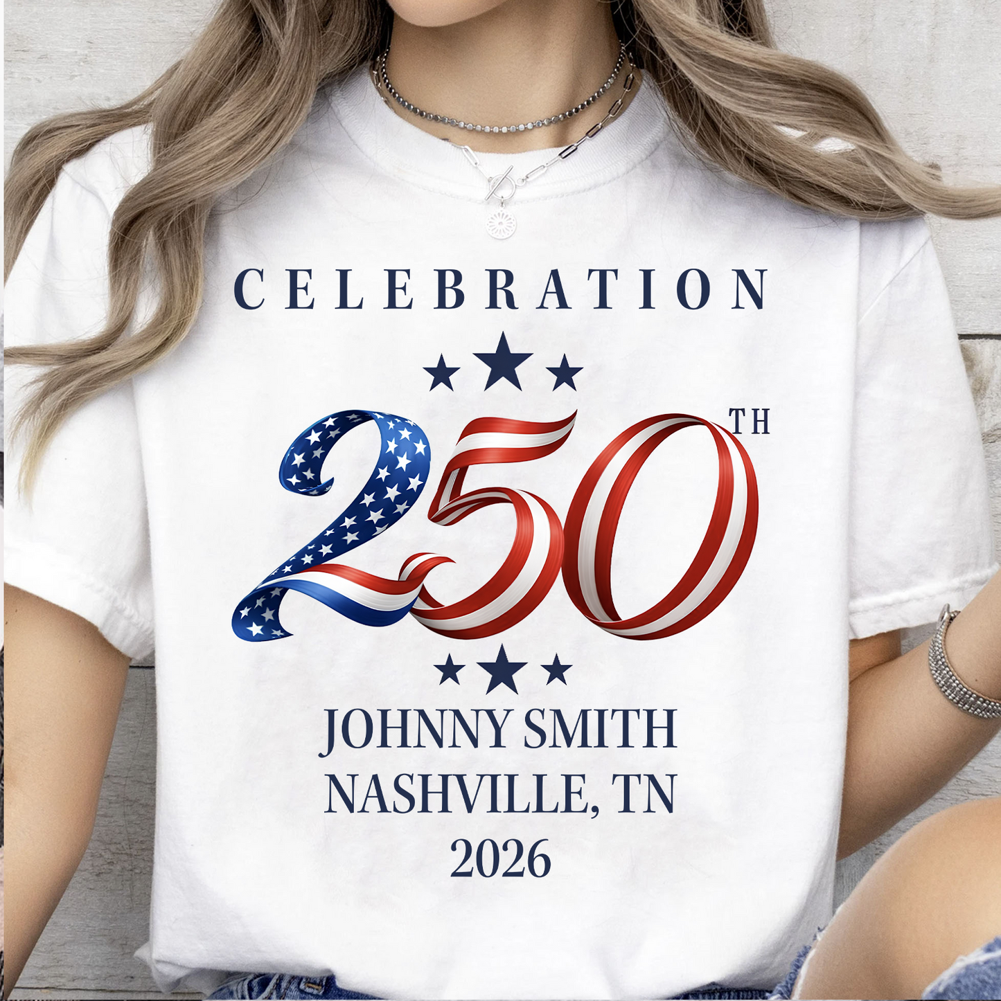 Custom Name 4th Of July Shirt | USA 250th Anniversary Tee | Personalized 250th Semiquincentennial Shirt 685176