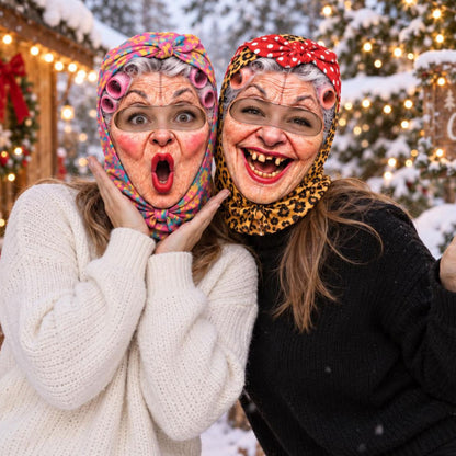 Personalized Funny Grandma Ski Mask, Custom Face Balaclava Gift For Ski Lover 686682 WFD