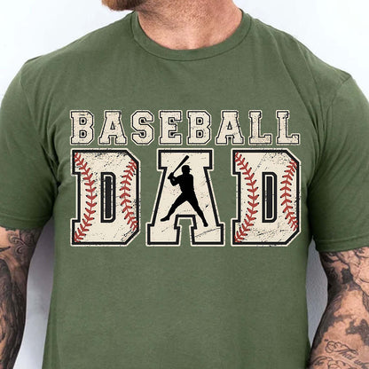 Baseball Dad Shirt | Sporty Father Tee with Baseball Design | Father’s Day Gift for Baseball-Loving Dad or Coach Shirt 682251