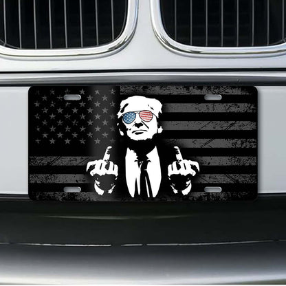 Trump Middle Fingers License Plate | Gift for Husband, Dad 683348 - GOP