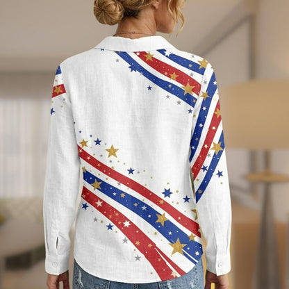 USA 250th Anniversary Blouse Shirt, America 1776-2026 Patriotic 4th Of July Shirt 685253