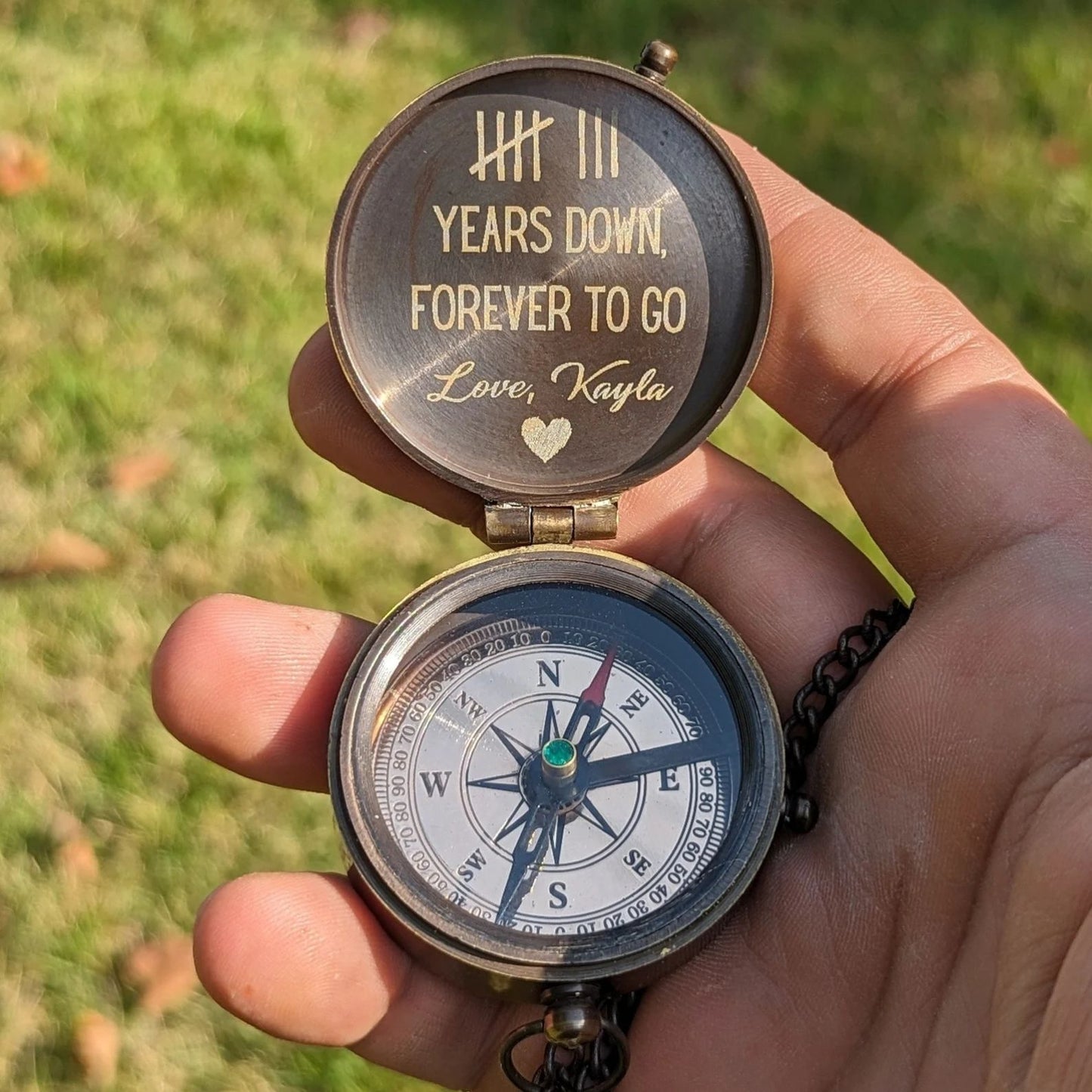 Personalized Compass | Custom Engraved Compass | Gift For Him | Valentine's Day Gifts | Long Distance Gift 684181