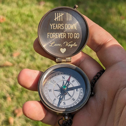 Personalized Compass | Custom Engraved Compass | Gift For Him | Valentine's Day Gifts | Long Distance Gift 684181