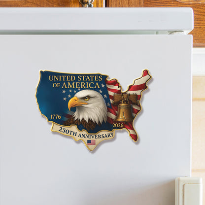 United States of America 250 Years Fridge Magnet, 250th Anniversary 1776–2026 Fridge Magnet 683127