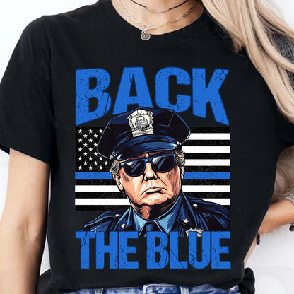 Trump Back The Blue Shirt, Police For Trump Shirt, Trump Cops Shirt, Republican Dark Shirt 681984 - GOP