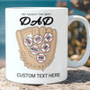We Caught The Best Dad | Personalized Custom Baseball Dad Mug With Kid's Name | Gift For Dad, Husband | Father's Day Gift 682234