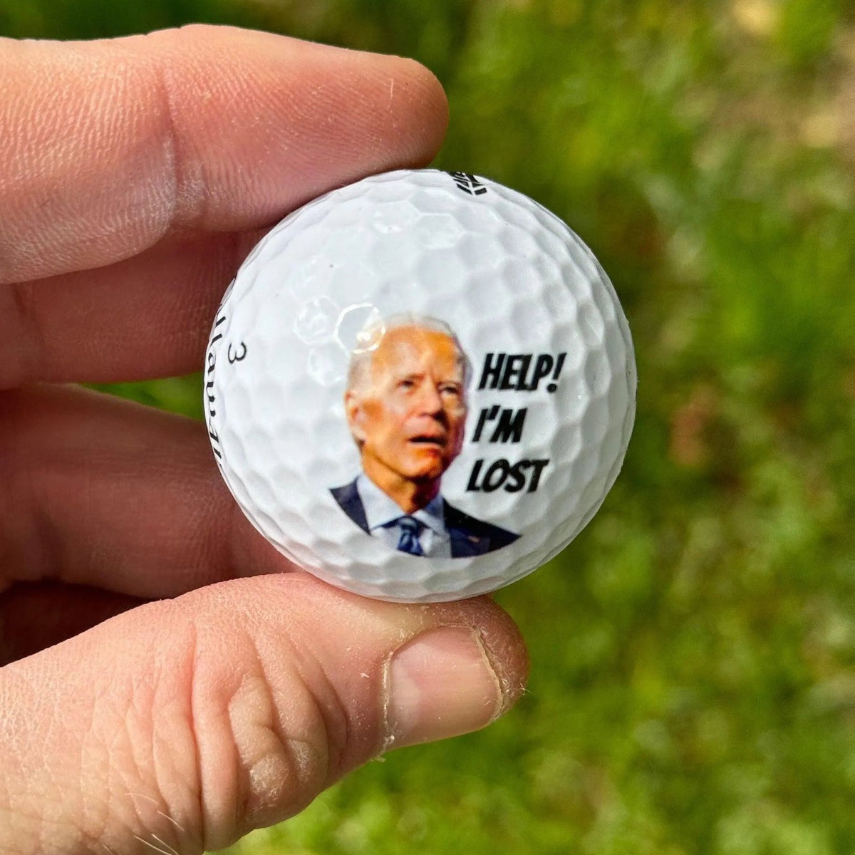 Help I'm Lost Joe Biden Golf Ball, Personalized Golf Ball, Funny Golf Balls Gag Gift, Trump Supporters - GOP