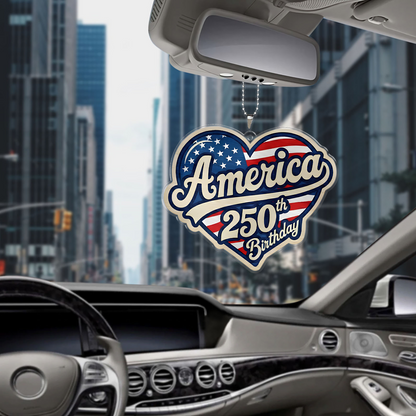 America 250 Years Anniversary Car Ornament | Patriotic Car Decor | America 250 Celebration Gift 684517