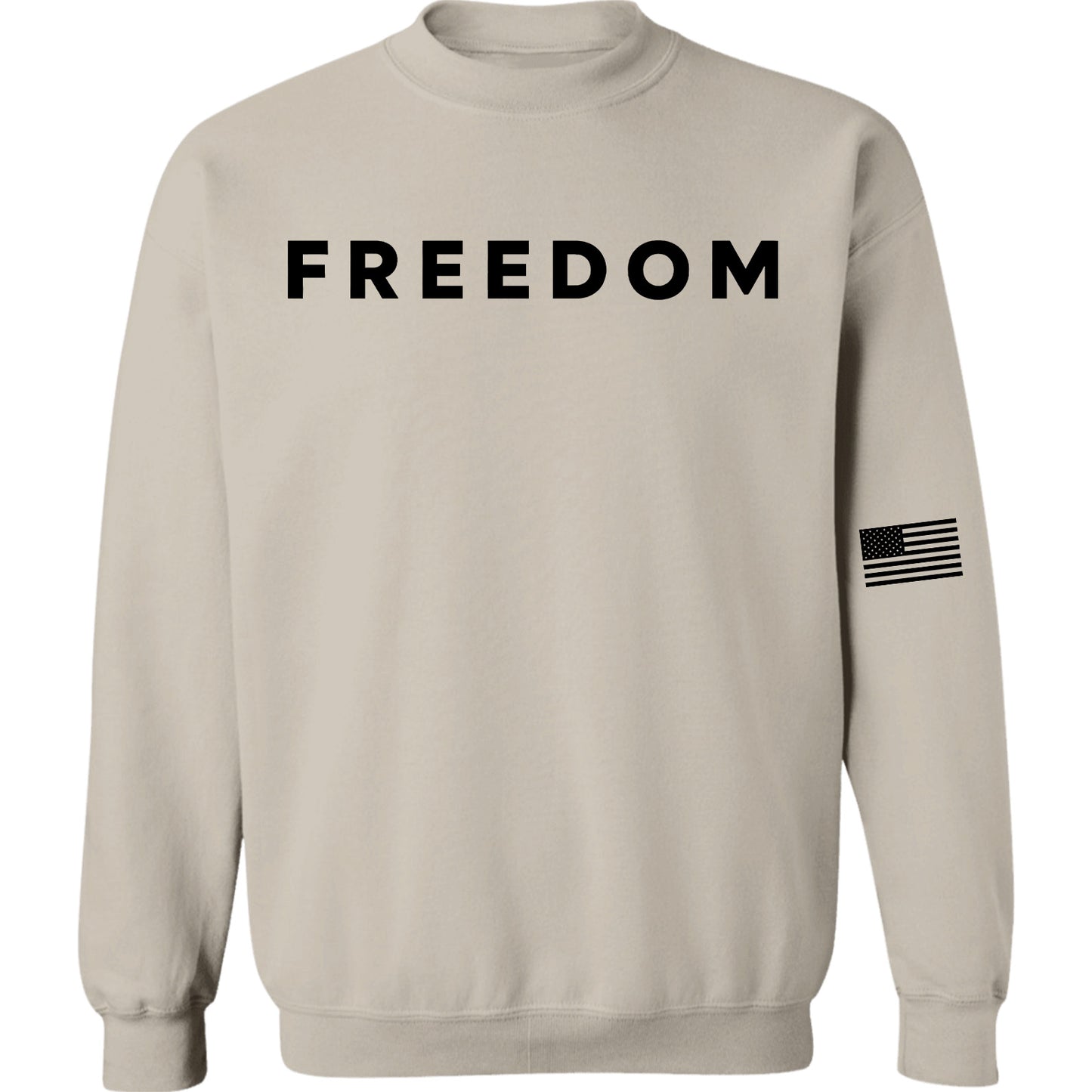 Freedom Charlie Kirk Memorial Sweatshirt | Charlie Kirk Sleeve Left Print Sweatshirt | Patriotic Tribute Sweater 683018