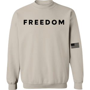 Freedom Charlie Kirk Memorial Sweatshirt | Charlie Kirk Sleeve Left Print Sweatshirt | Patriotic Tribute Sweater 683018