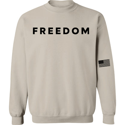 Freedom Charlie Kirk Memorial Sweatshirt | Charlie Kirk Sleeve Left Print Sweatshirt | Patriotic Tribute Sweater 683018