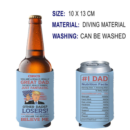 Personalized You're A Really Great Dad Can Cooler | Custom Funny Trump Father’s Day Gift from Son Daughter | MAGA Papa Gift Idea 682424 - GOP