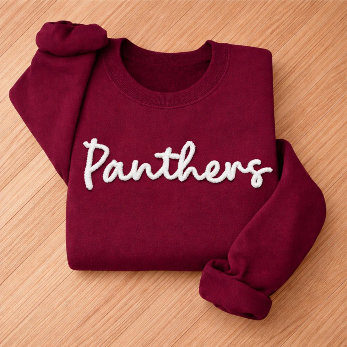 Custom Mascot Embroidered Sweater, Personalized Team Name Football Tee, High School Football Gift 686099 WFD
