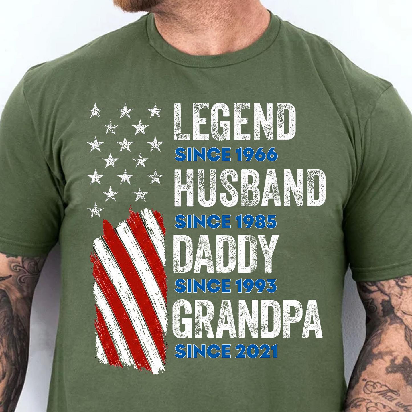 Custom Name Papa-Dad-Husband-Legend Dark Shirt, Personalized Tee Gift For Dad, Father’s Day Gift 685008