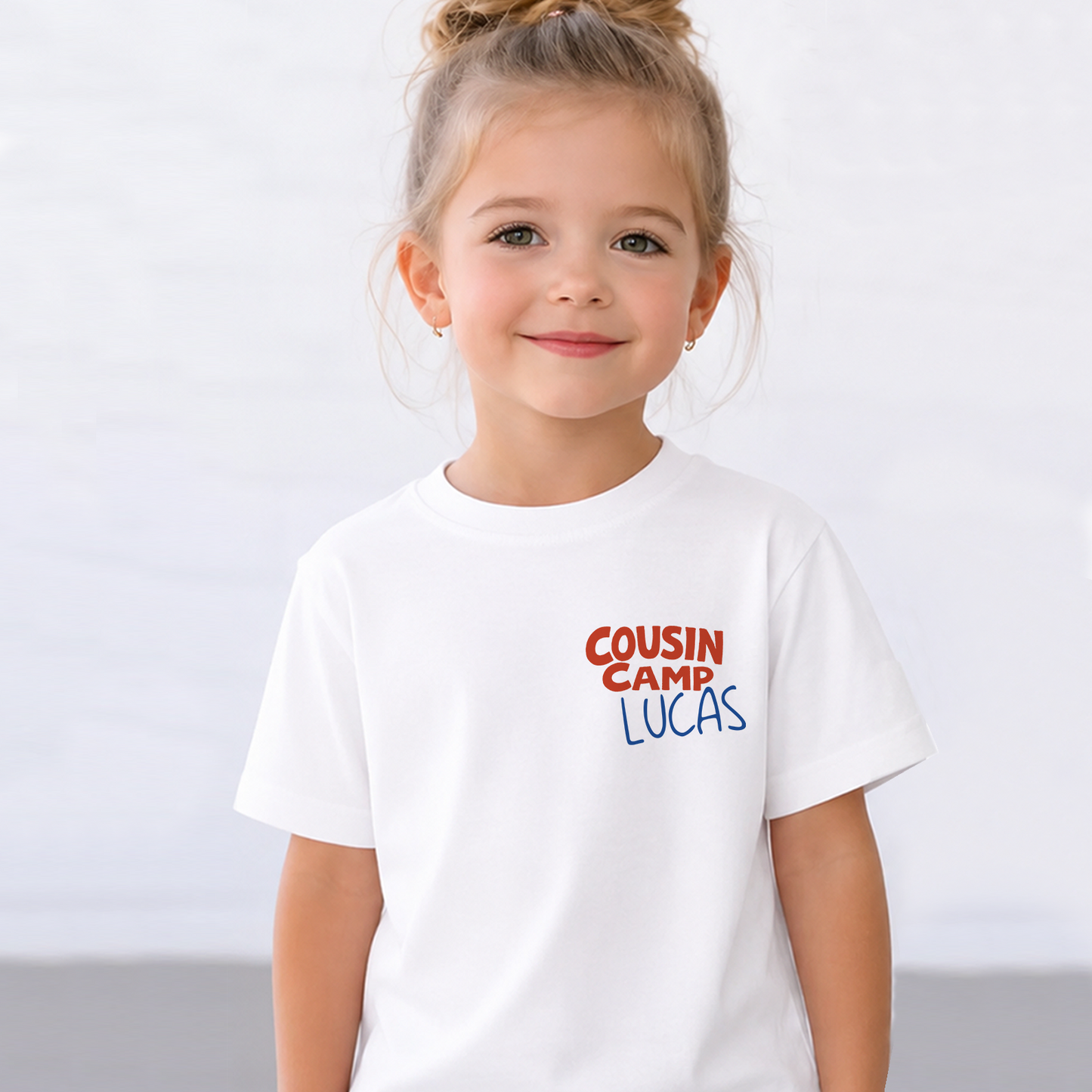Custom Cousin Camp Pocket & Back Kids Shirt, Personalized Family Reunion Summer Camp Tee, Matching Cousin Kids Shirt 685778
