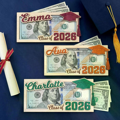 Personalized Graduation Money Holder, Class Of 2026 Graduation - High School Senior Gifts 684806