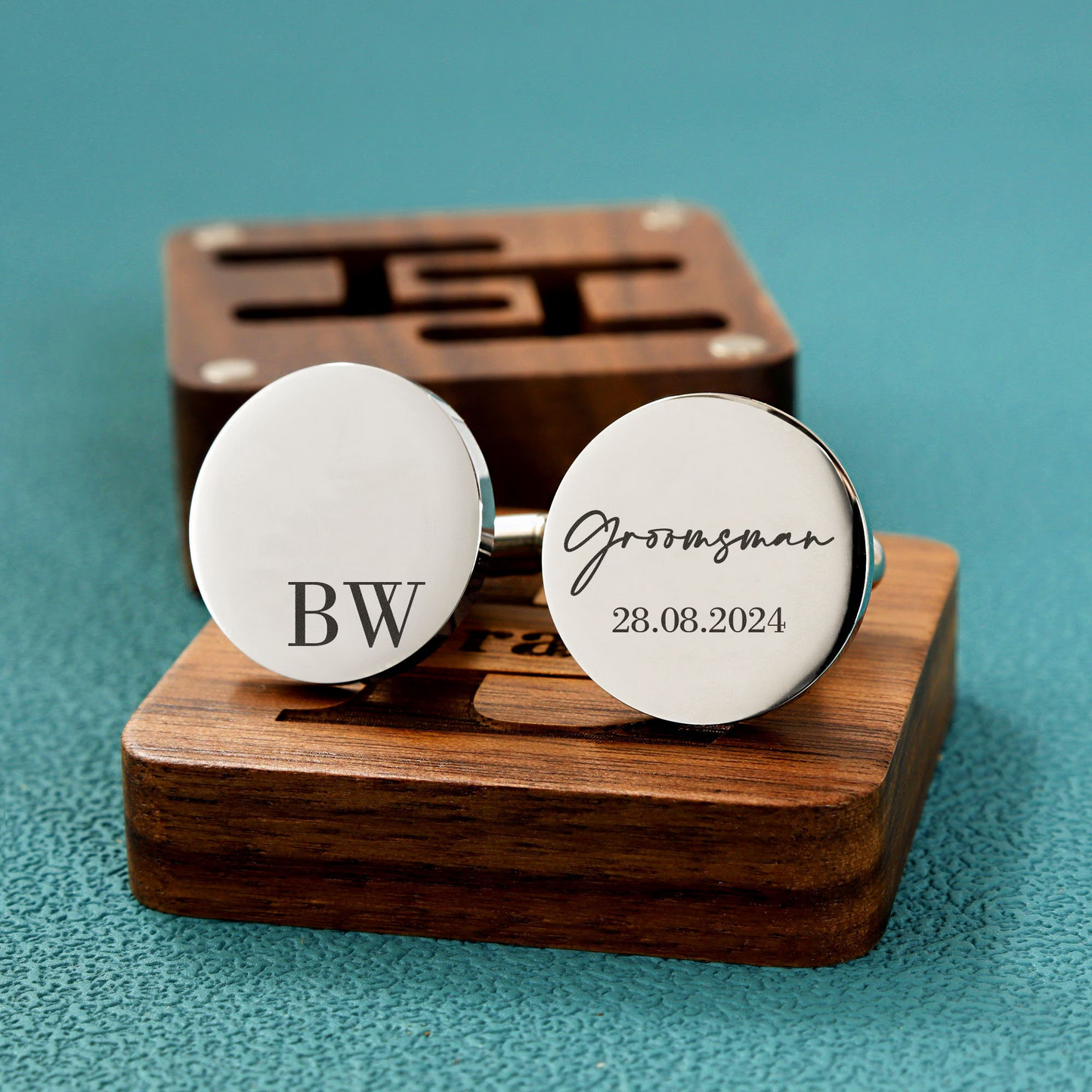 Personalized Best Man Cufflinks Gifts | Custom Name Wedding Gift For Groomsmen 684822