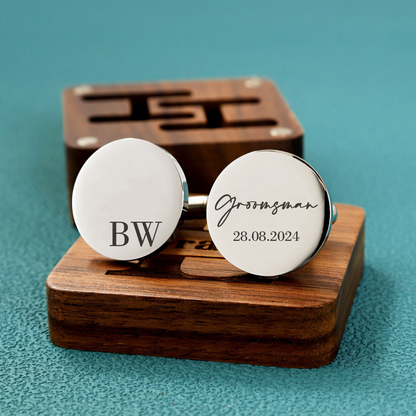 Personalized Best Man Cufflinks Gifts | Custom Name Wedding Gift For Groomsmen 684822