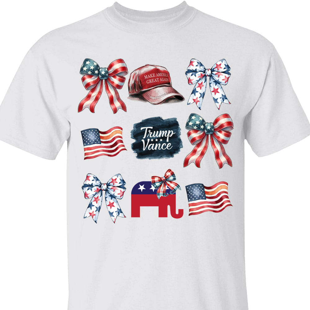 Coquette Trump Sweatshirt, Trump Presidential Trump MAGA Sweatshirt, Trump Supporters 2024 Ugly Sweatshirt T1663 - GOP