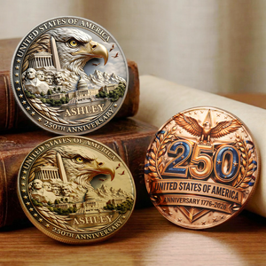 USA 250 Years Anniversary Commemorative Coin | Patriotic Celebration 4th Of July Coin 684692