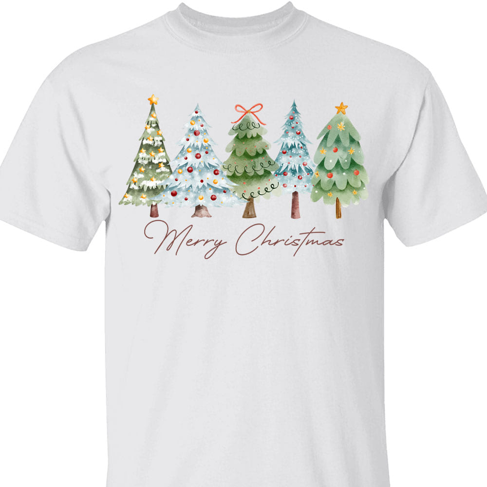 Merry Christmas Shirt, Vintage Xmas Holiday Sweater, Christmas Tree Sweatshirt T1639