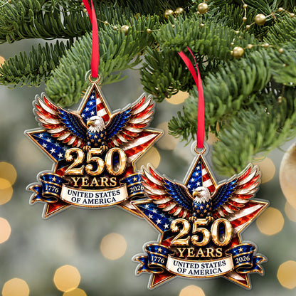 250th Anniversary USA Acrylic Ornament | Patriotic 1776-2026 Eagle Ornament | American Independence Keepsake 685771