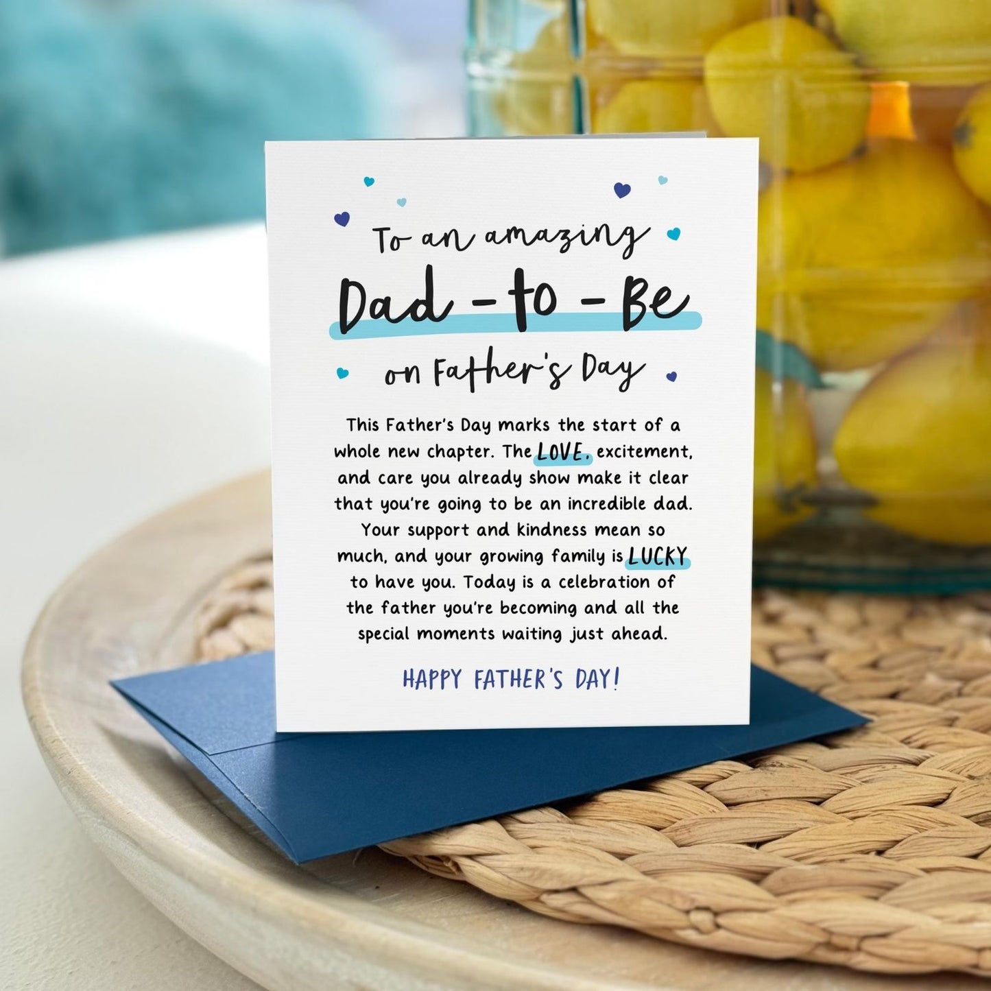 Heartfelt Card for Dad-To-Be