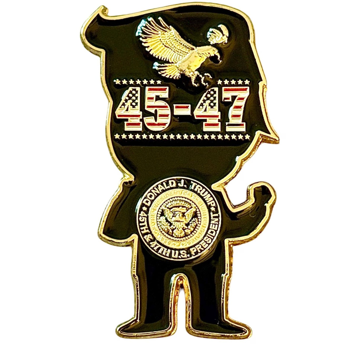 Dancing President Trump Enamel Pin, Funny Trump Meme Pin, Funko Pop Donald DJT MAGA, Trump Supporter Gifts 684164