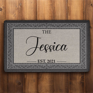 Personalized Elegant Monogram Doormats