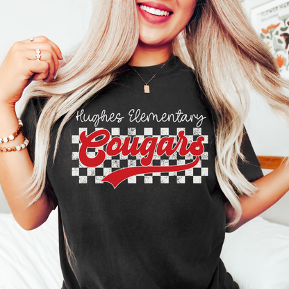 Custom Name Mascot Dark Shirt, Personalized School Team Name Tee, Back to School Gift 685485 WFD