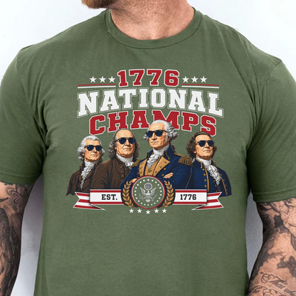1776 National Champs Shirt, Vintage USA 250th Anniversary Tee, Patriotic 4th Of July Gift 685219