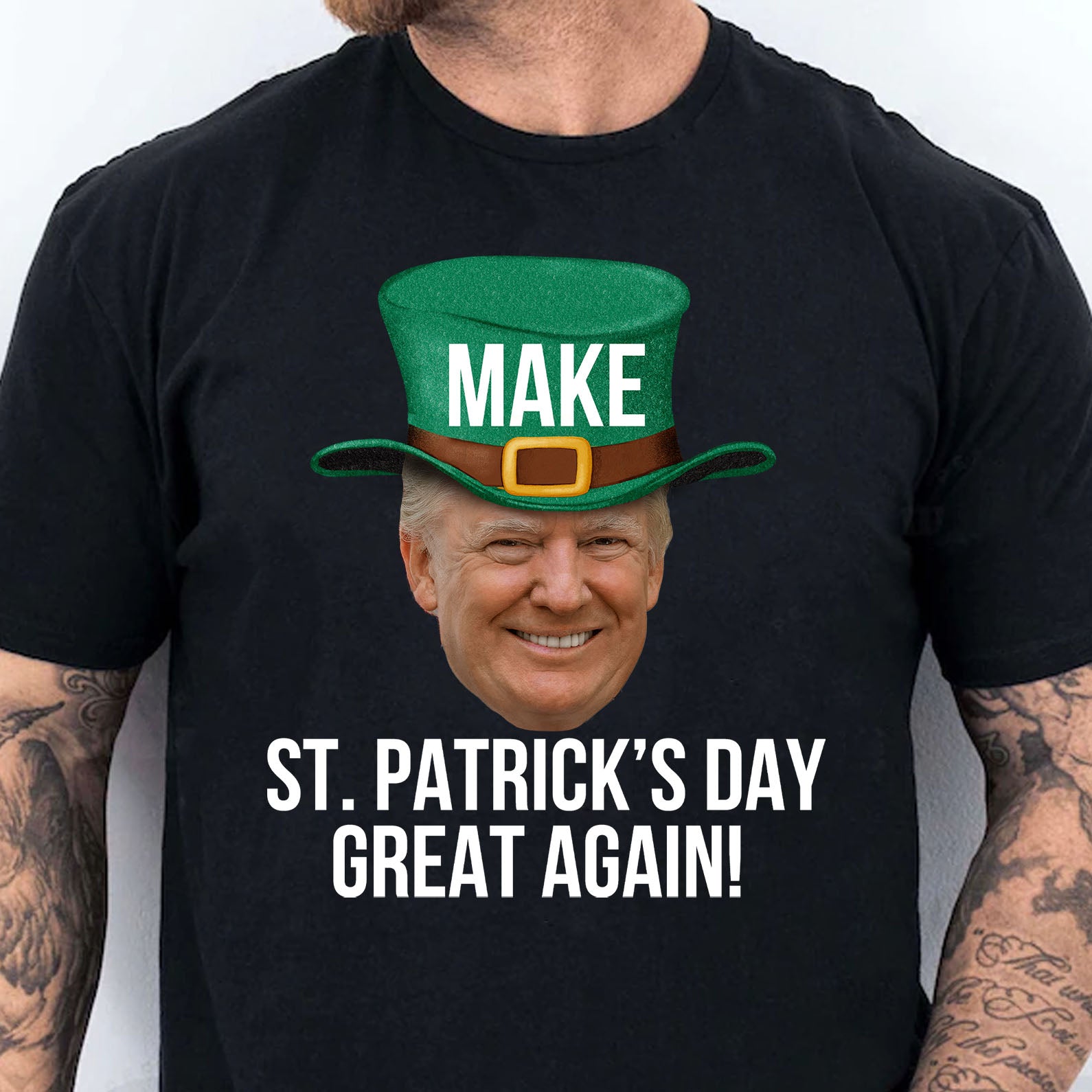 Donald Trump Make St. Patrick's Day Great Again Dark Shirt, Trump T-Shirt, Funny Trump St Patrick's Day Shirt, Irish Shirt 681884- GOP