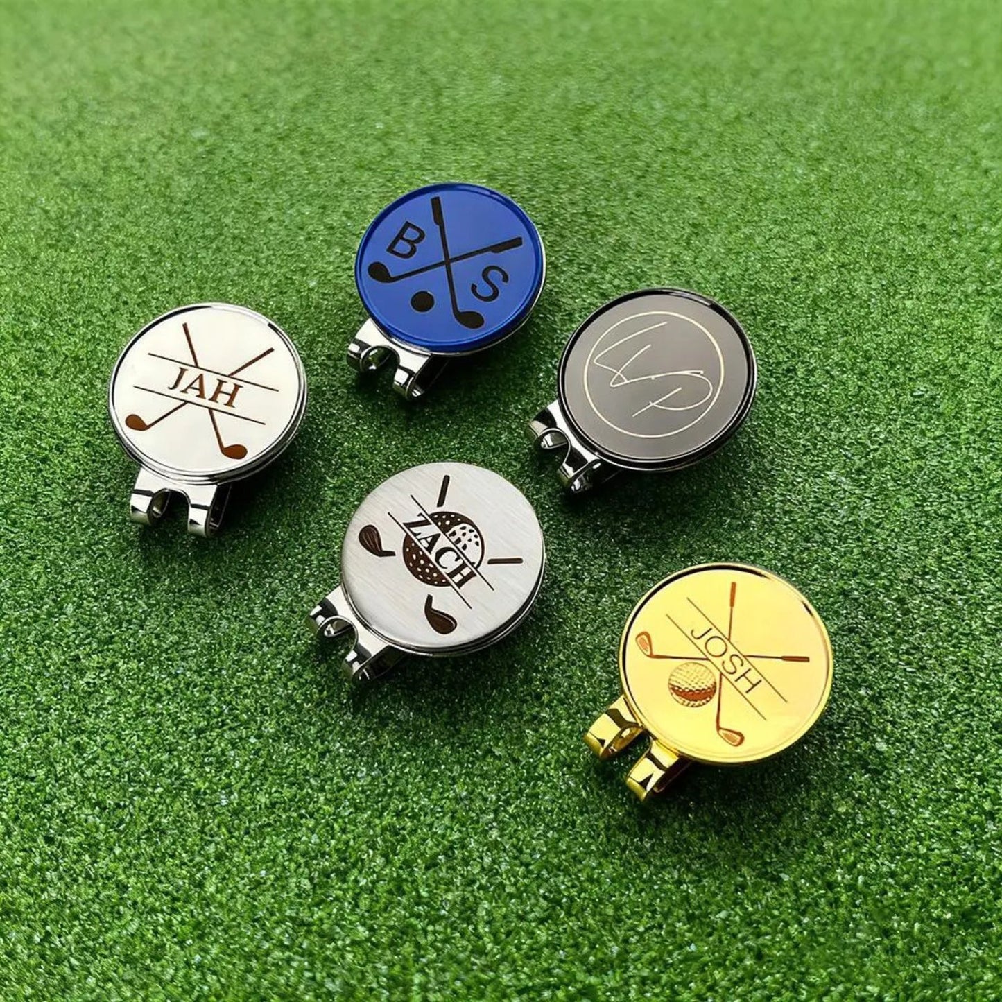 Custom Ball Marker | Personalized Golf Ball Marker with Magnetic Hat Clip| Engraved Golfer Gift 684951