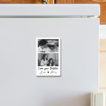 Custom Bestie Photo Strip Fridge Magnet | Bestie Birthday Gift, Friendship Gift, BFF Gift, Bridesmaid Gift 685837