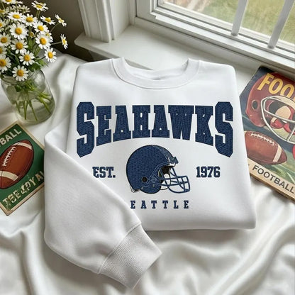 Vintage Seattle Seahawk Football Sweatshirt, Game Day Shirt, Seattle Team Football Shirt 684261 WFD