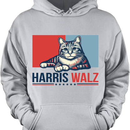 Harris Walz 2024 Cat Obviously Shirt | Kamala Harris 2024 Shirt | Democrat Shirt Bright C1420 - KH2