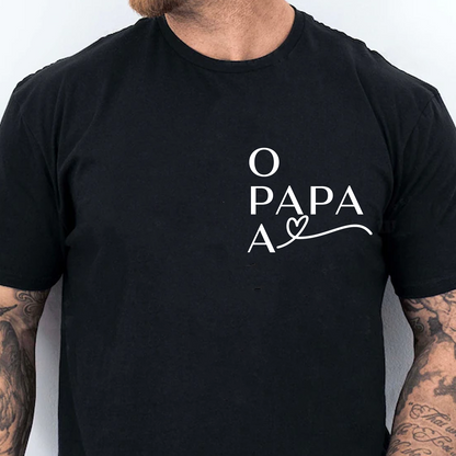 Personalized Papa Dark Shirt, Family Pocket T-Shirt, Father’s Day Gift, Birthday Gift For Men 684937