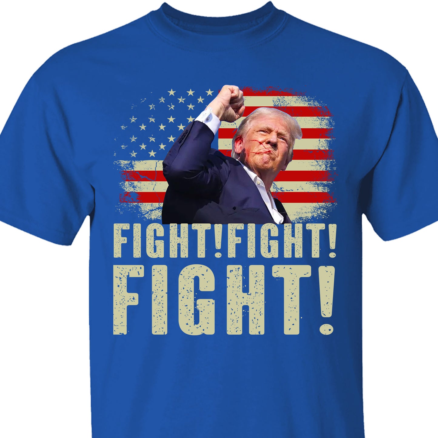 Trump Fight Fight Fight Shirt | Republican Shirt | Trump 2024 Shirt | Trump Supporters Shirt Dark T1565 - GOP