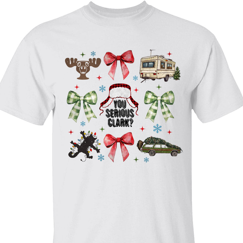 Christmas Coquette Bow Shirt, Retro Christmas Sweater, Funny Xmas Holiday Sweatshirt T1656