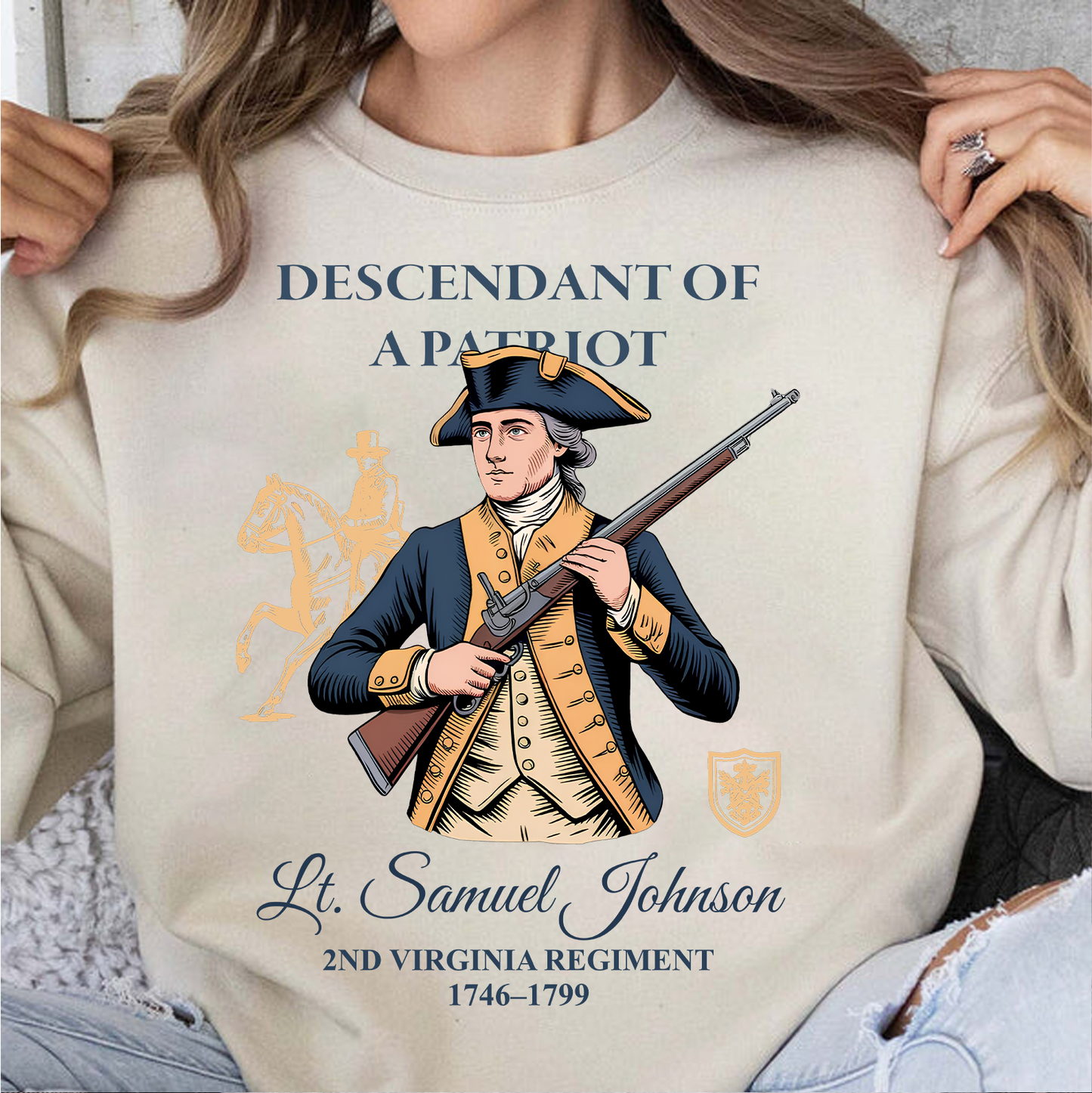 Custom Descendant Of A Patriot Bright Shirt | Patriotic 250 Years Tee - Semiquincentennial Gift 684470