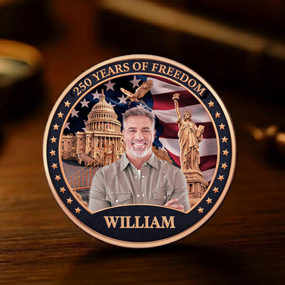 USA 250 Years Of Freedom Commemorative Coin | Patriotic Celebration 4th Of July Coin 684723