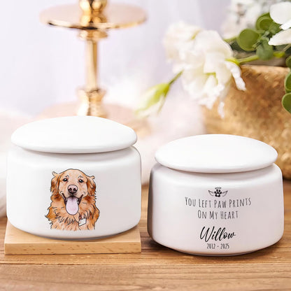 Custom Dog Urn With Photo | Personalized Pet Urn | Custom Photo | Pet Memorial Gift 684813