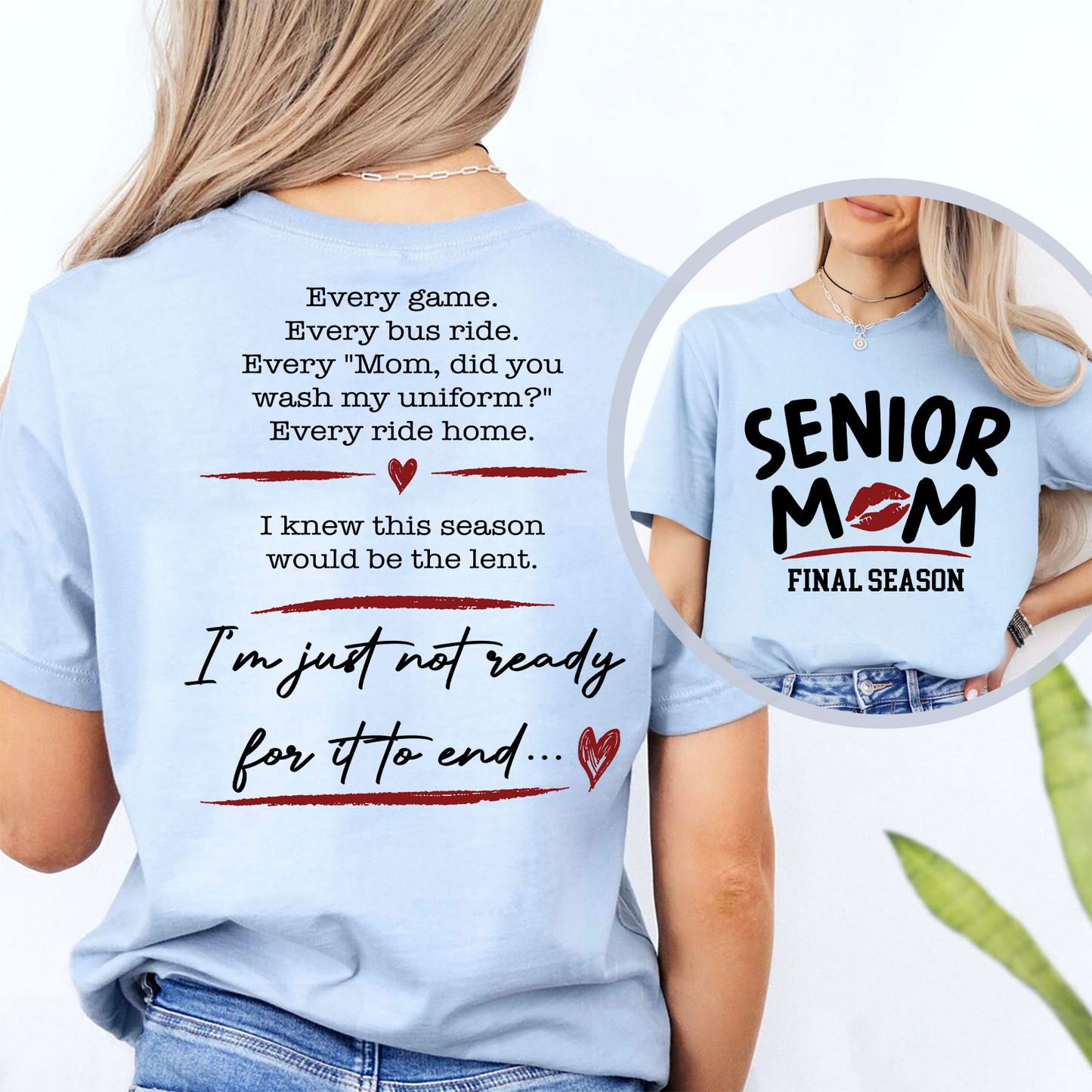 Personalized Senior Mom Dad Final Season Front & Back Bright Shirt, Graduation Gift For Family 685816