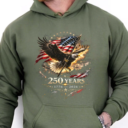 250 Years of America Shirt | Patriotic US Flag Eagle 1776–2026 Tee | Independence Day T-Shirt 684657
