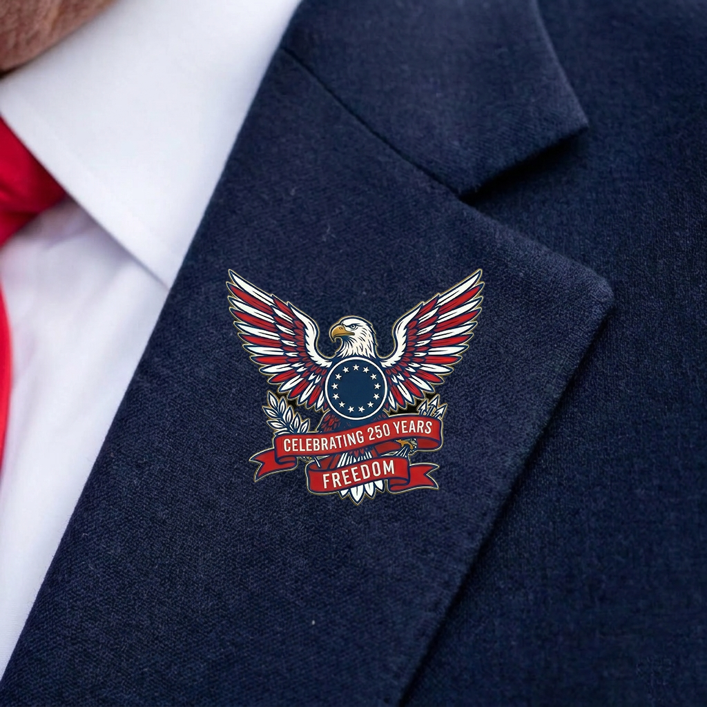 250 Years USA Anniversary Lapel Pin | Pack Of 10 Semiquincentennial Patriotic Pins 684625
